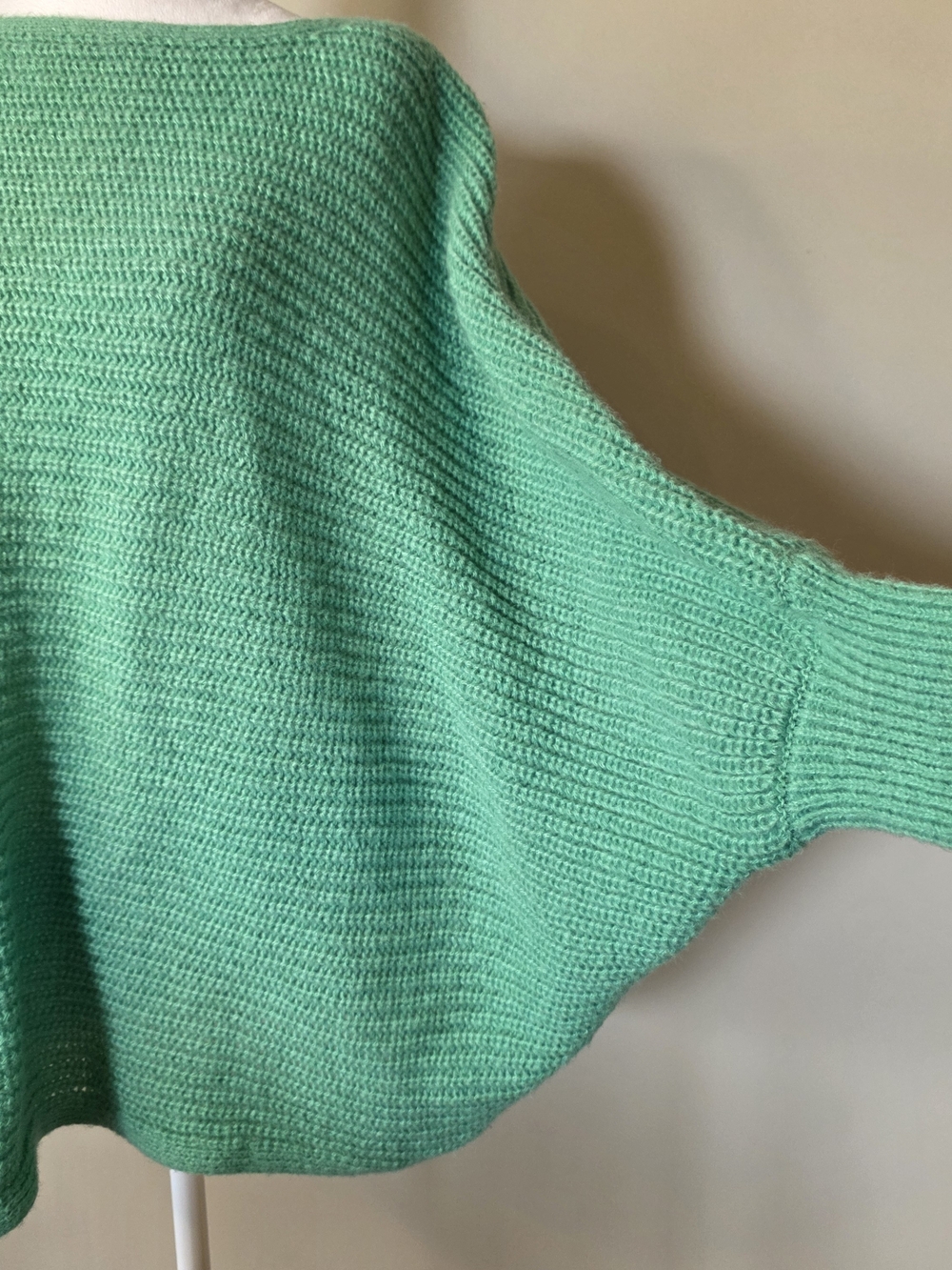 HYFVE Mint Green Off-Shoulder Knit Sweater - Picture 3 of 9